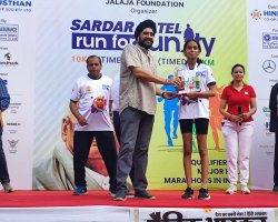 Shreya Nair has won second position in 3 km Sardar patel run for unity conducted on 20th Oct 2024